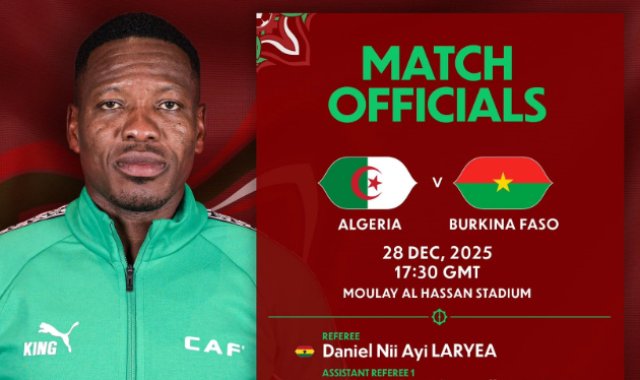 The African Football Confederation Announces the Refereeing Team for Algeria vs. Burkina Faso Match